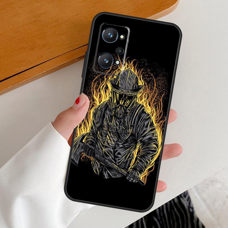 Cool Firefighter Heroes Fireman For Realme 15 Pro GT7 GT6 10 11 12 13 14 Pro Plus C67 C63 C61 C55 C51 C53 C35 C75 C65 Case