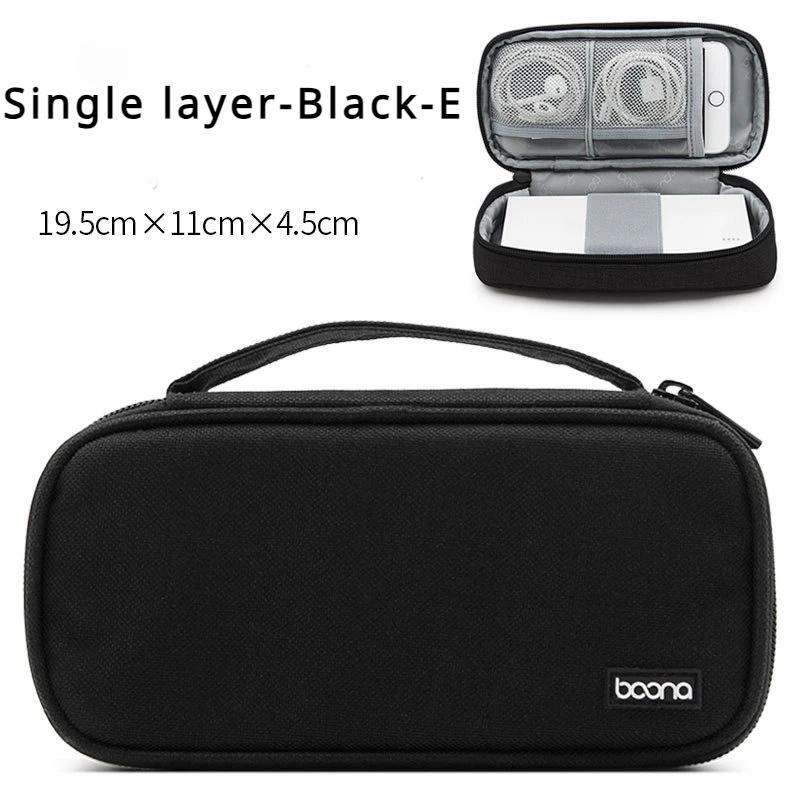 Elektronische Aufbewahrungstasche Mobiles Festplattenpaket Geschäftsreise Tragbarer USB-Datenkabel-Organizer Headset-Ladegerät Schutzhülle