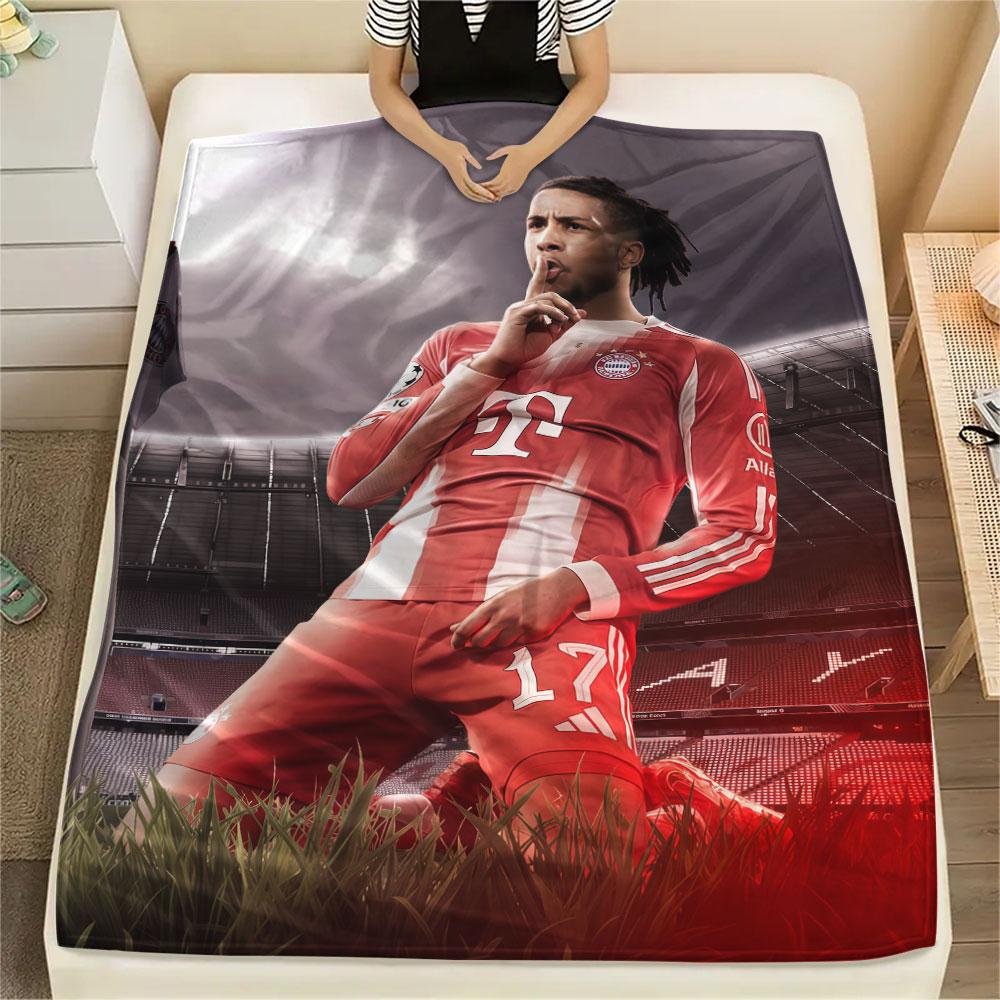 Michael Olise Printed Flannel Blanket, Soft Throw for Bedroom Sofa, Washable,soccer Fan Merchandise, Great Gift.