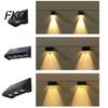 Solar Courtyard Lighting Fence Light, Outdoor Wall Washer Waterproof Large Capacity Battery Lights Lamp, Garden Street Balcony Yard Stairs Decor