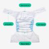 Washable Adult Cloth Diapers - Elderly Incontinence Underwear Pads