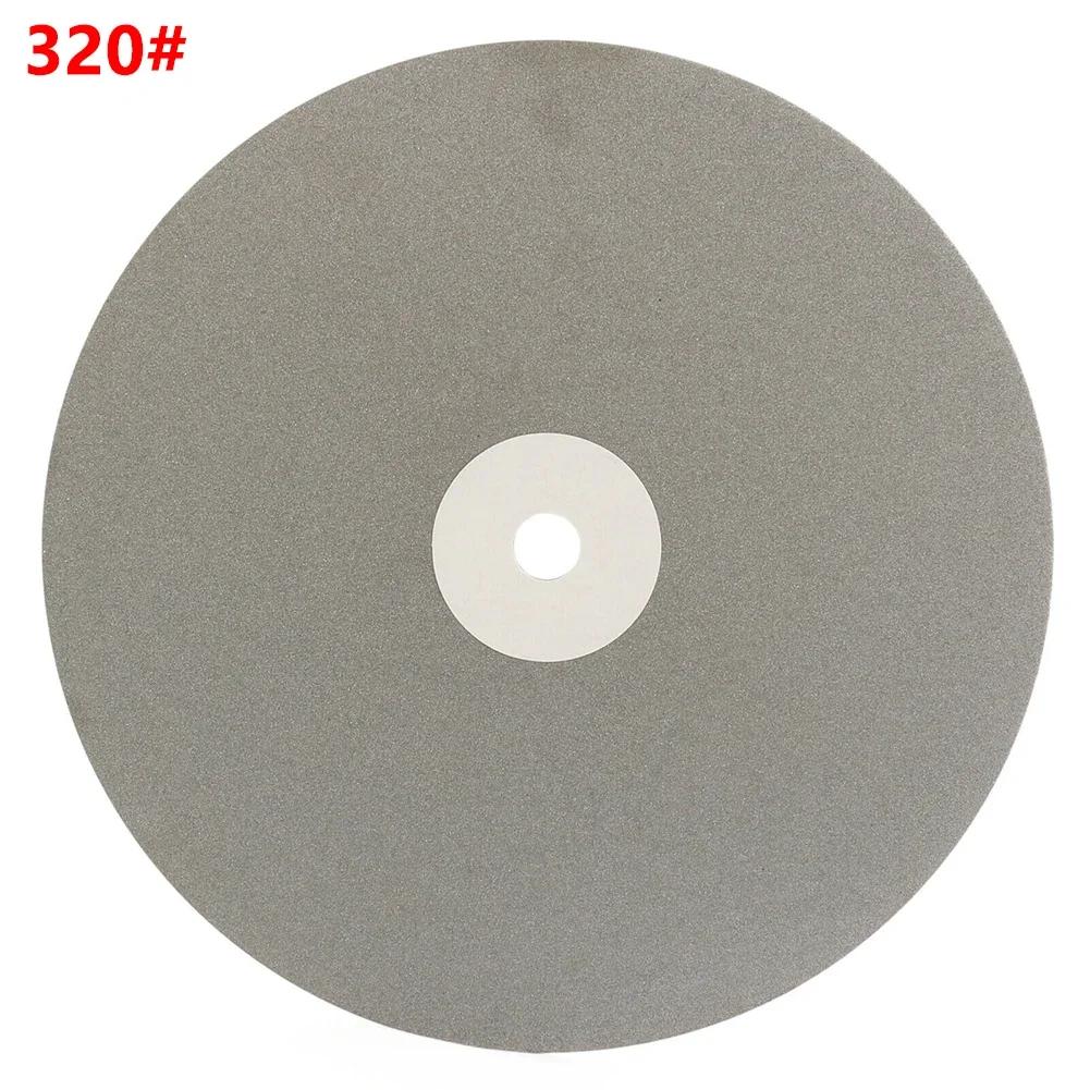 8Inch 111mm emery Coated Lapping Disc Grit 61-1111 1/1in Hole Flat Lap Wheel Abrasive Grinding Disc For Gemstone Jewelry Rock