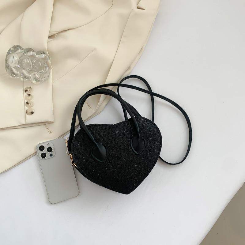New love bag fashionable and simple shoulder bag versatile commuter messenger bag 2025 spring and summer niche handbag bag women