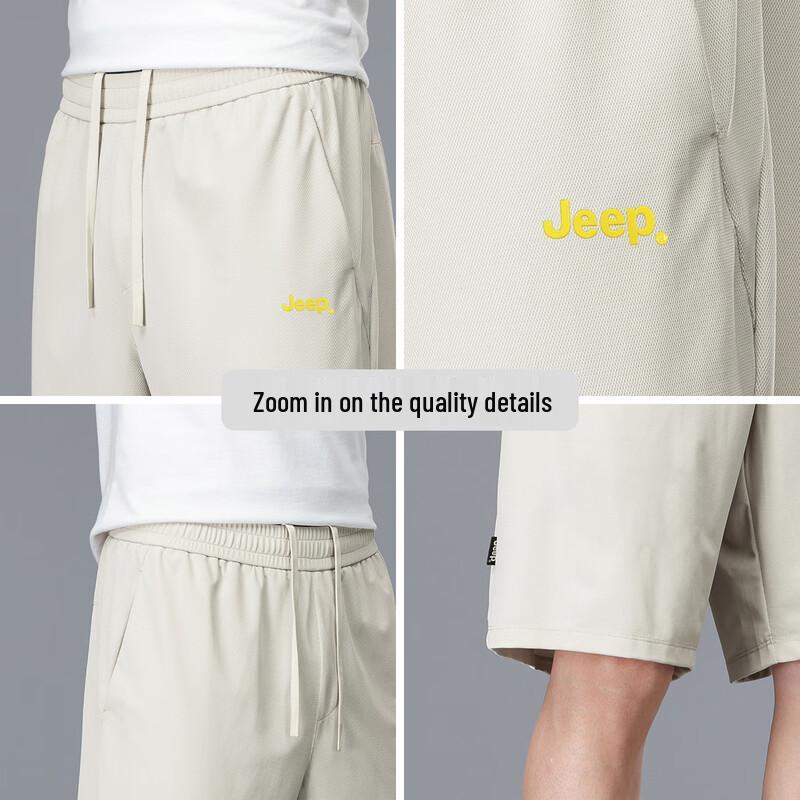 JEEP Men's Summer Breathable Stretch Casual Shorts