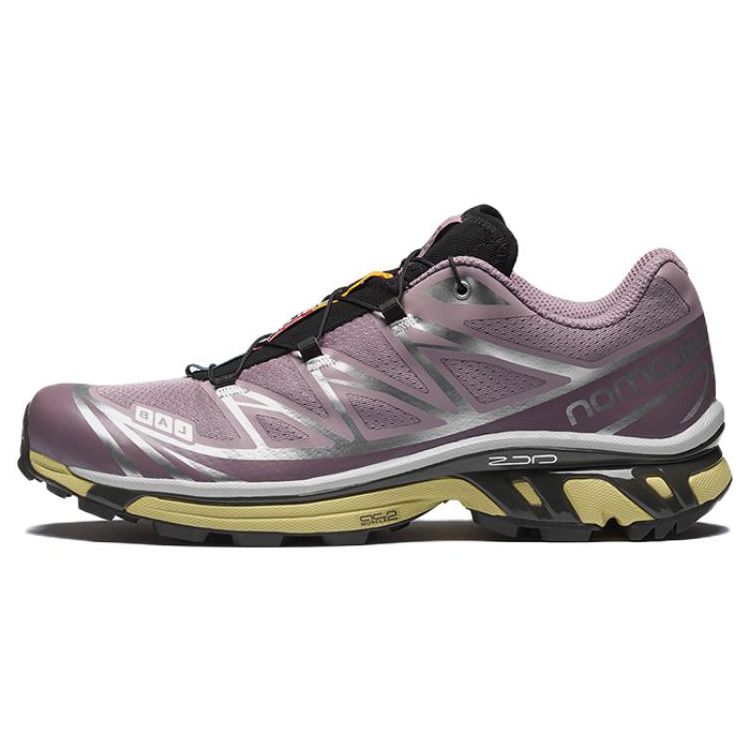 SALOMON XT-6 Fabric TPU Trend Shock Absorbing Non-Slip Wear-Resistant Lightweight Low-Top Outdoor Functional Shoes Unisex Shoes Red-Brown 470816