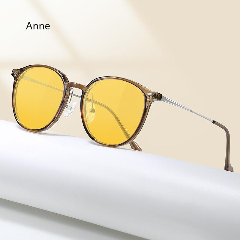Luxury TR90 Night Vision Glasses Outdoor UV400 Driving Eyewear Men Women Square Anti-blue Light Optical Spectacle Eyeglasses