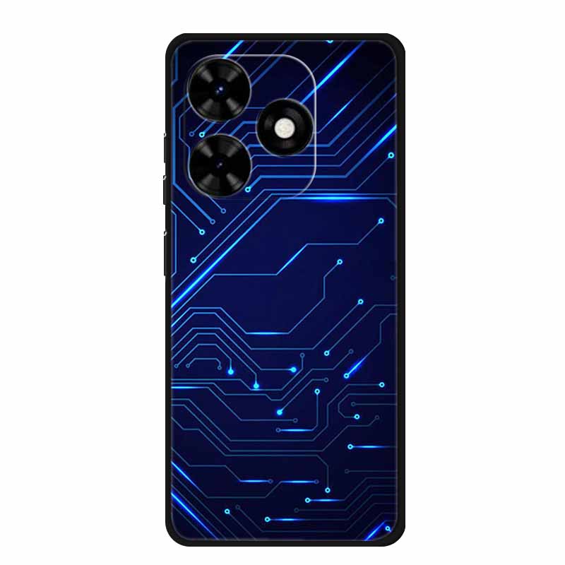 Case For Tecno Spark Go 2024 Animals Painted TPU Silicone Soft Phone Cover for Spark Go2024 BG6 Protector Wolf Shockproof Para