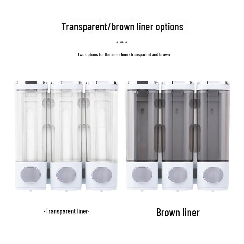 TLXT Triple Head Manual Press Soap Dispenser