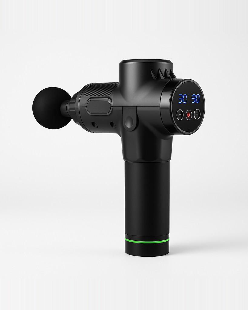 Massagepistole, Tiefengewebe-Muskelmassagegerät, 30-Gang-LCD-Touch-Display, Faszienübung, Entspannung zur Linderung von Körper- und Nackenschmerzen