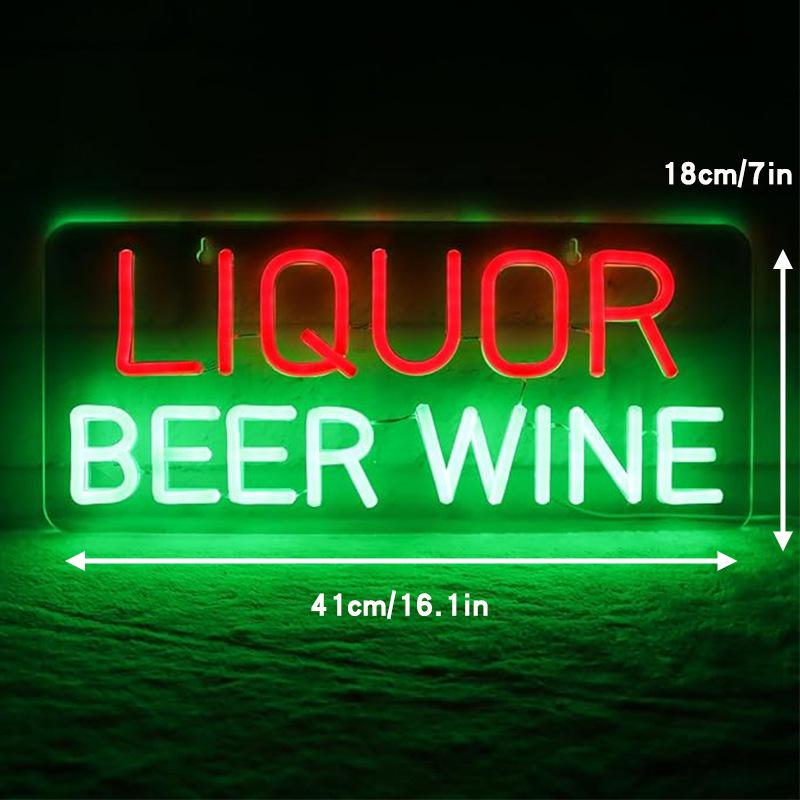 LED Wine Glass Neon Sign - Wall Hanging Decorative Bar Light