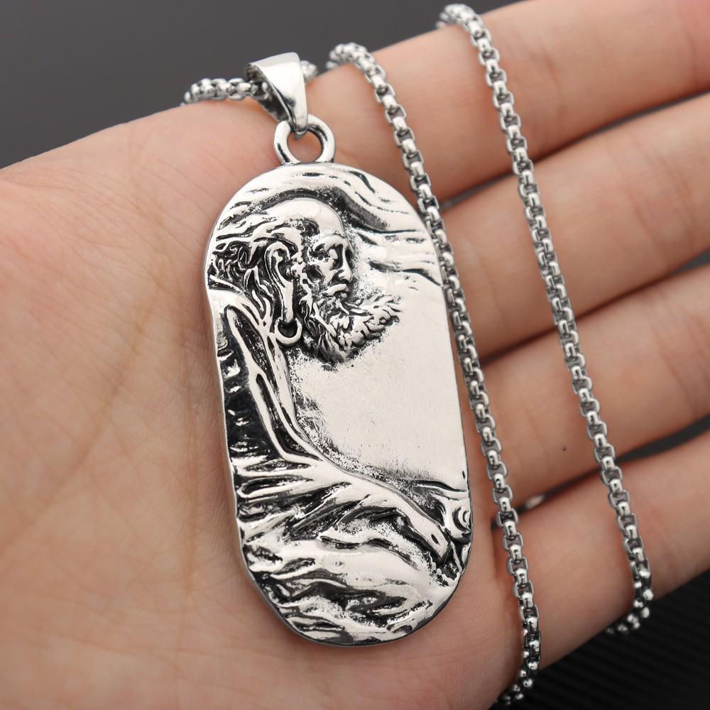 New Old Man Retro Men's Pendant Necklace