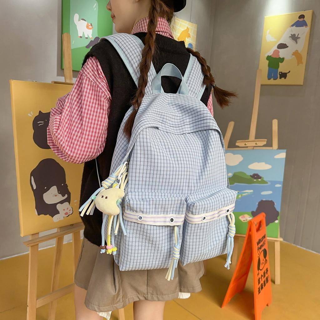 School bag junior high school girls high school students niche high value girls backpack women's backpack shoulder bag