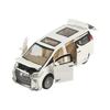 Alphard Model Six-Door Toy MPV: Children's Inertial Music Car & Luxury Baby Car Ornament