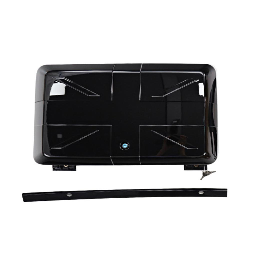 Glossy Black Side Toolbox with Lock Exterior Mounted Gear Carrier Wear Resist Car Exterior Tool Box for Land Rover Defender 90