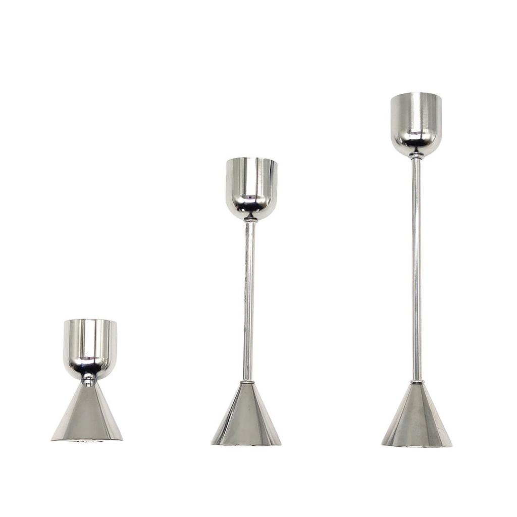 European Geometric Metal Candlestick: Modern Aluminum Candle Holder for Living Room and Dining Table