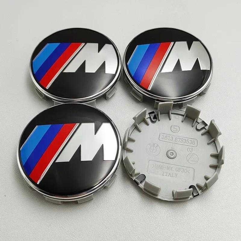 4PCS Is Suitable for BMW Group For BMW 68mm Wheel Hub Cover Badge ABS Logo Wheel Hub Center Cover Fittings.