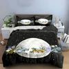 "Moon Flower Art Decor Set" Soft Comfortable Duvet Cover Bedding Set Included 1*Duvet Cover & 2*Pillowcases, Gift