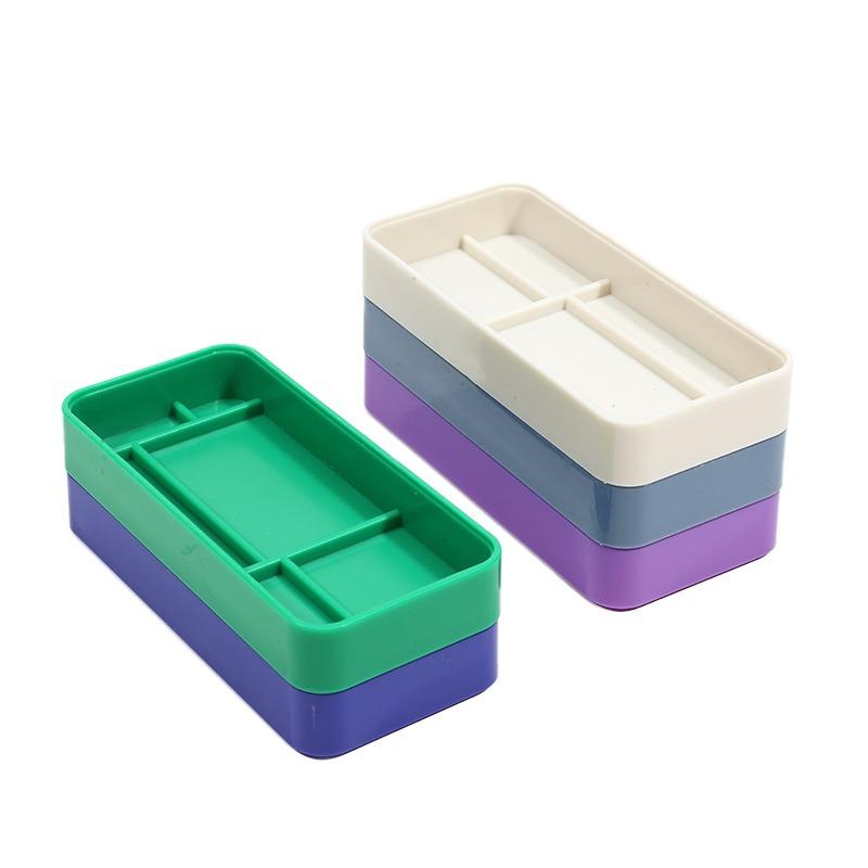 5 Layer Plastic Round Watch Parts Screw Storage Box Watch Tool Holder Container Watch Accessory Storage Box