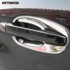 For Subaru Forester 2013-2016 2017 2018 Chrome Side Door Handle Bowl Cover Trim Protection Cap Exterior Accessories Car Styling