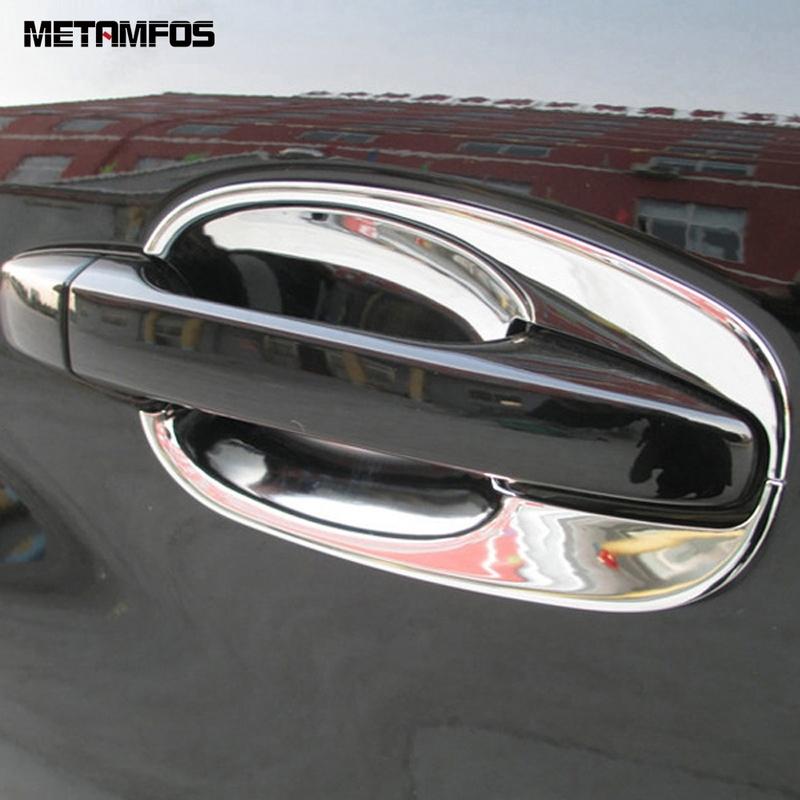 For Subaru Forester 2013-2016 2017 2018 Chrome Side Door Handle Bowl Cover Trim Protection Cap Exterior Accessories Car Styling