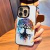World Life Tree Phone Case For IPhone17 Air 16 15 14 Plus 13 12 11 Pro 7 8 XS Max XR Silver Black Bumper Case