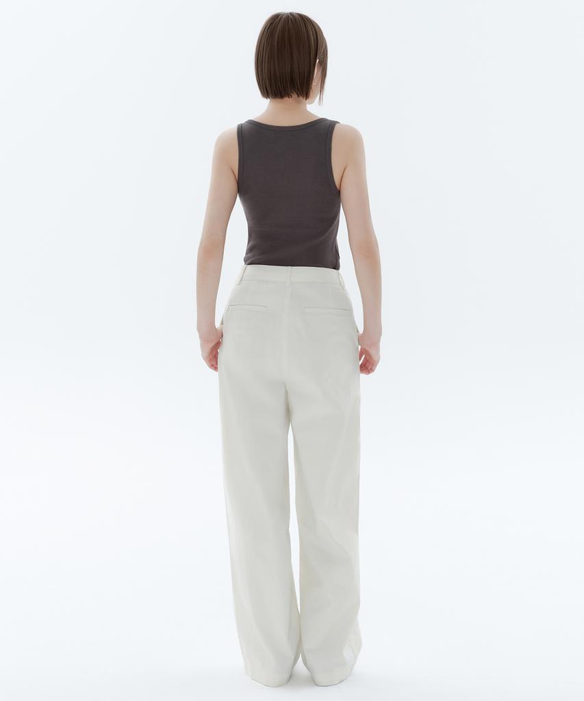 MUSINSA STANDARD WOMAN Women'S Wide Chino Pants [Cream]