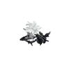 Mandala Flower Exquisite Black and White Ring for Women Personality Metal Punk Party Finger Ring Fashion Jewelry Accessories