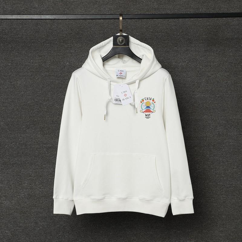 Casablanca Hooded Sweatshirt Unisex Oversized Cotton