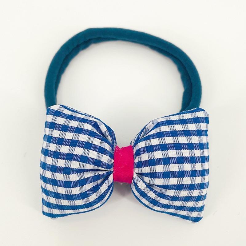 

Baby seamless nylon hairband, infant plaid bow, children s hair accessories, cute princess baby headband