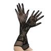 Elegant Breathable Lace Gloves For Women Soft Stretchable Nylon Arm Sleeves for Formal Event Evening Party Dresses