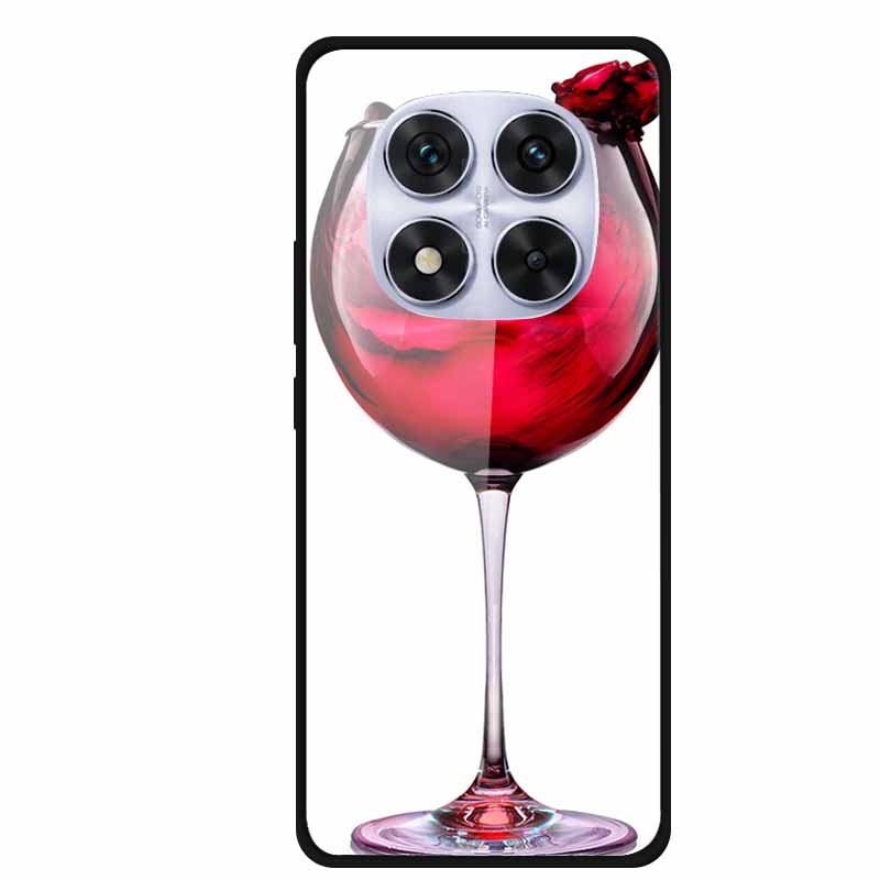 Tempered Glass Case For Redmi Note 14 Pro Coque 14Pro Flowers Phone Cases For Xiaomi Redmi Note14 Pro Hard Back Cover Case Funda