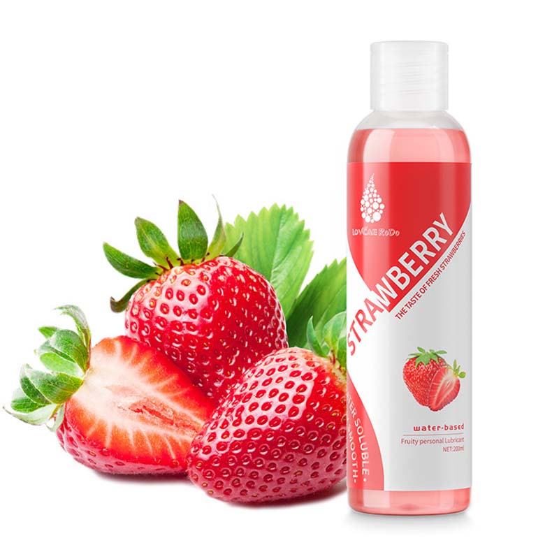 Lubrifiant pe bază de apă cu aromă de fructe Lubrifiant Gel Lubrifianți Produse Ușor de Curățat Loțiune Lubrifiantă 200ML