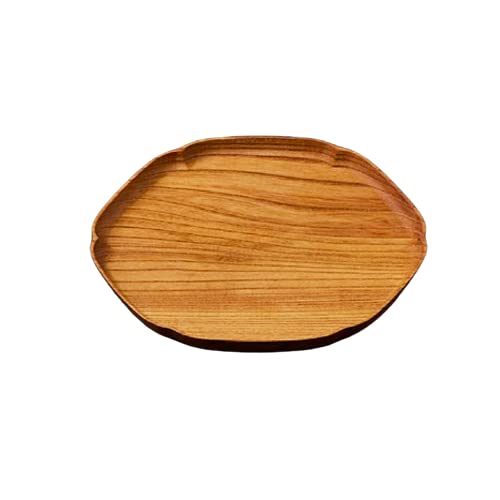 

Shijusawa Woodcraft KITO Wooden Tray, Serving Tray, Plate, Made in Japan, Ishikawa Prefecture, Wajima Lacquerware, Zelkova Wood, Glass Paint Finish, S