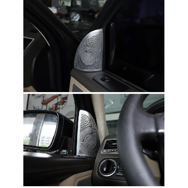 For Land Rover Range Rover Sport L320 2010-13 Stainless Steel Car Door Tweeter Audio Speaker Cover Trim Sticker Car Accessories