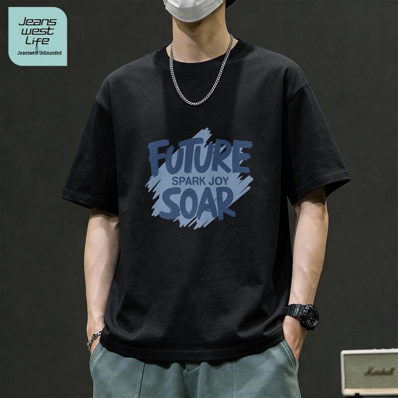 JEANSWEST LIFE Men s Printed Short Sleeve T-Shirt 2XL