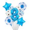 1 rinkinys helio folijos globos futbolo balionai gimtadienio vakarėlio dekoracijos vaikams berniukui 32 colių žalio numerio kamuoliuko futbolo sporto reikmenys 