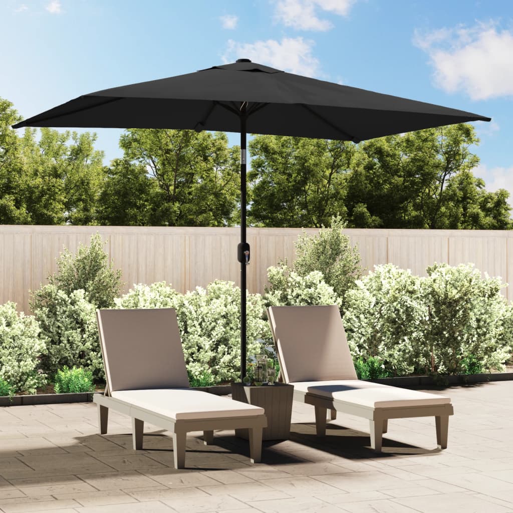 Patio Umbrellas Outdoor Parasol With Metal Pole 300X200 Cm