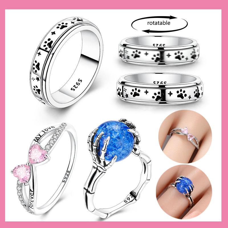 Copper Metal Authentic Original Skull Holding Bead Components in Hand Rings Women's Anniversary Perfect Gift Engagement Rings Designed For Women Mens