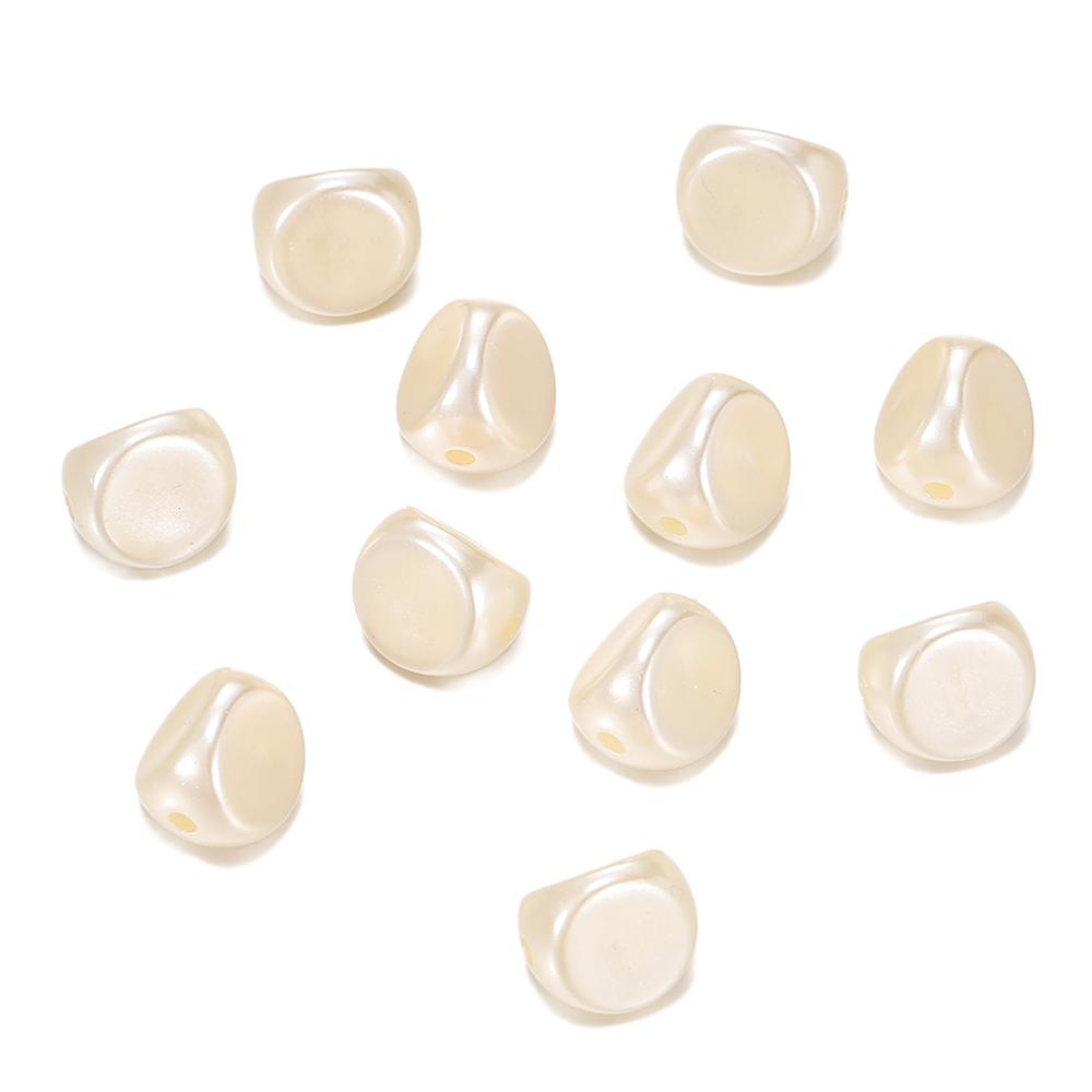 30 st Oregelbundna ABS Imitationspärlor Pärlor Akryl Mellanlägg Löst Pärlor för Smyckestillverkning DIY Halsband Örhängen Armband Halsband