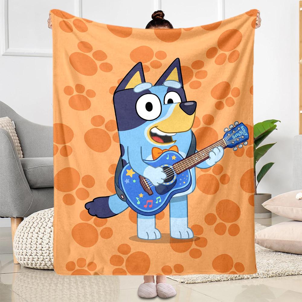 Bluey's Adventure Blanket Ultra-Soft Suitable for Office Bedding Couch Four Seasons Multipurpose Playful Design Perfect Gift for Relatives and Friends