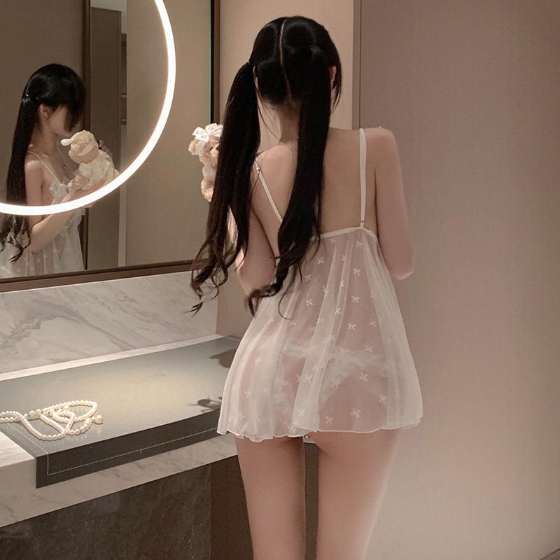 Enticing Sheer Camisole: Sexy, Soul-Stirring, Pure Desire Lingerie Pajamas - Easy Date Night Wear (Model: qqny7428)