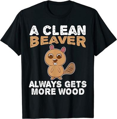 Dirty Funny Clean Beaver Wood Unisex T-Shirt