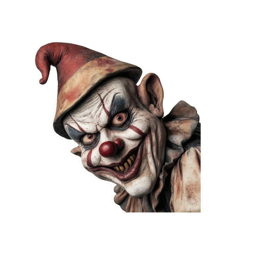 Transparent Background Scary Peeper Freak Sticker Window Clings Halloween