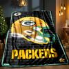 Green Bay Packers Logo Decke Outdoor Flanelldecke für Camping, Wandern, Gartenpartys, Picknick-Zubehör, Geschenk für Familie und Freunde
