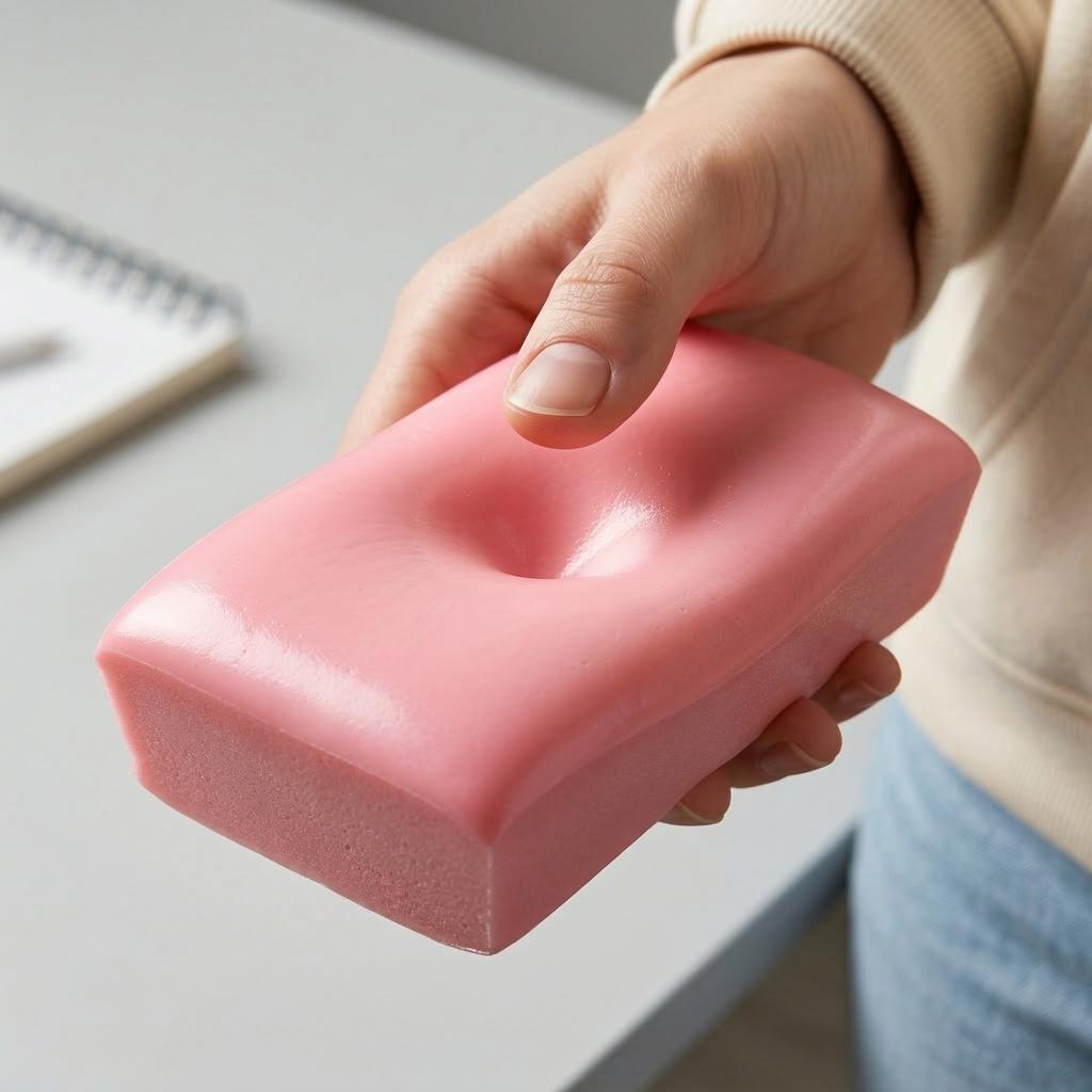 Slow- Soft And Cute Bread-shaped Toy, A Gentle Stress-relieving Toy With A Slow- Effect, Slow Resilience Toy Sticky Hand Kneading Bread