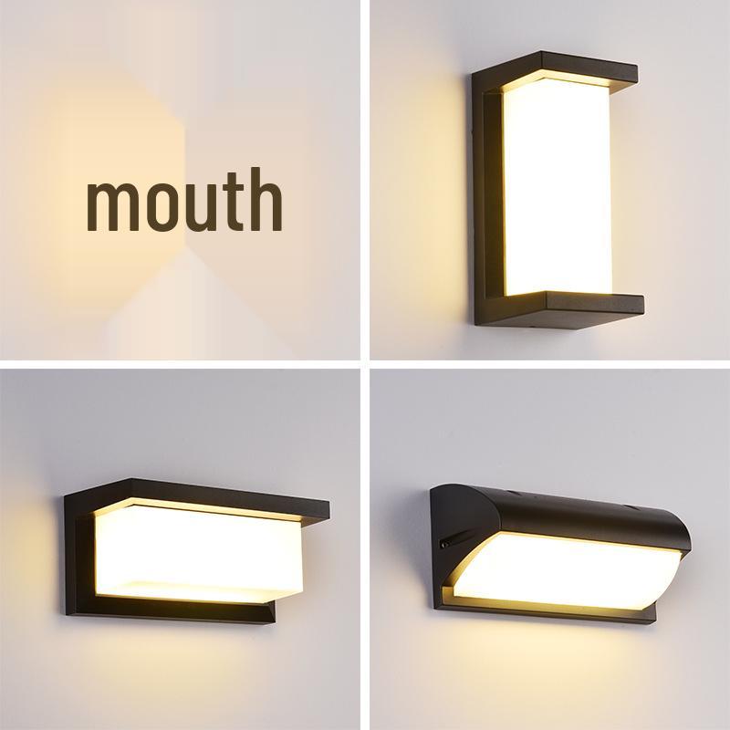 Waterproof Outdoor LED Wall Light for Courtyard, Balcony, Staircase, and Corridor - Super Bright with Induction Technology