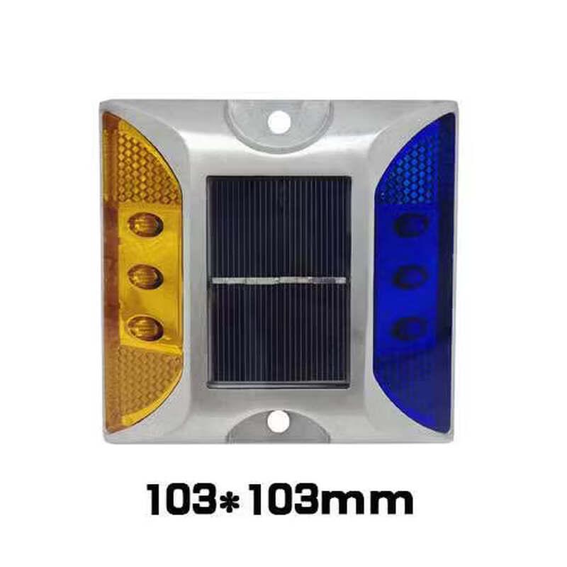 Solar Powered Cast Aluminum LED Road Stud Warning Light