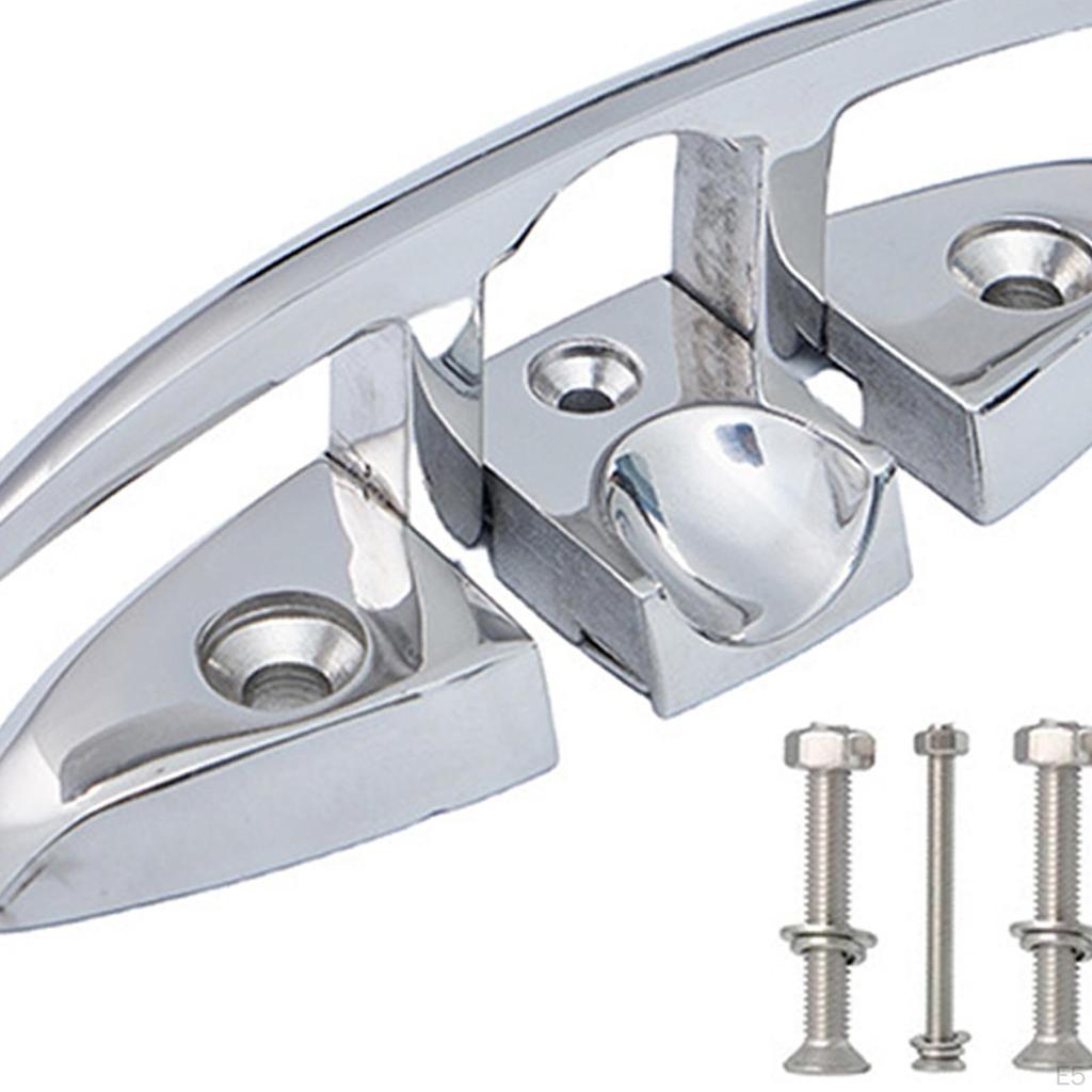 Boat Folding Cleat Accessory Hardware Convenient Easy To Install Rope Stainless Steel for