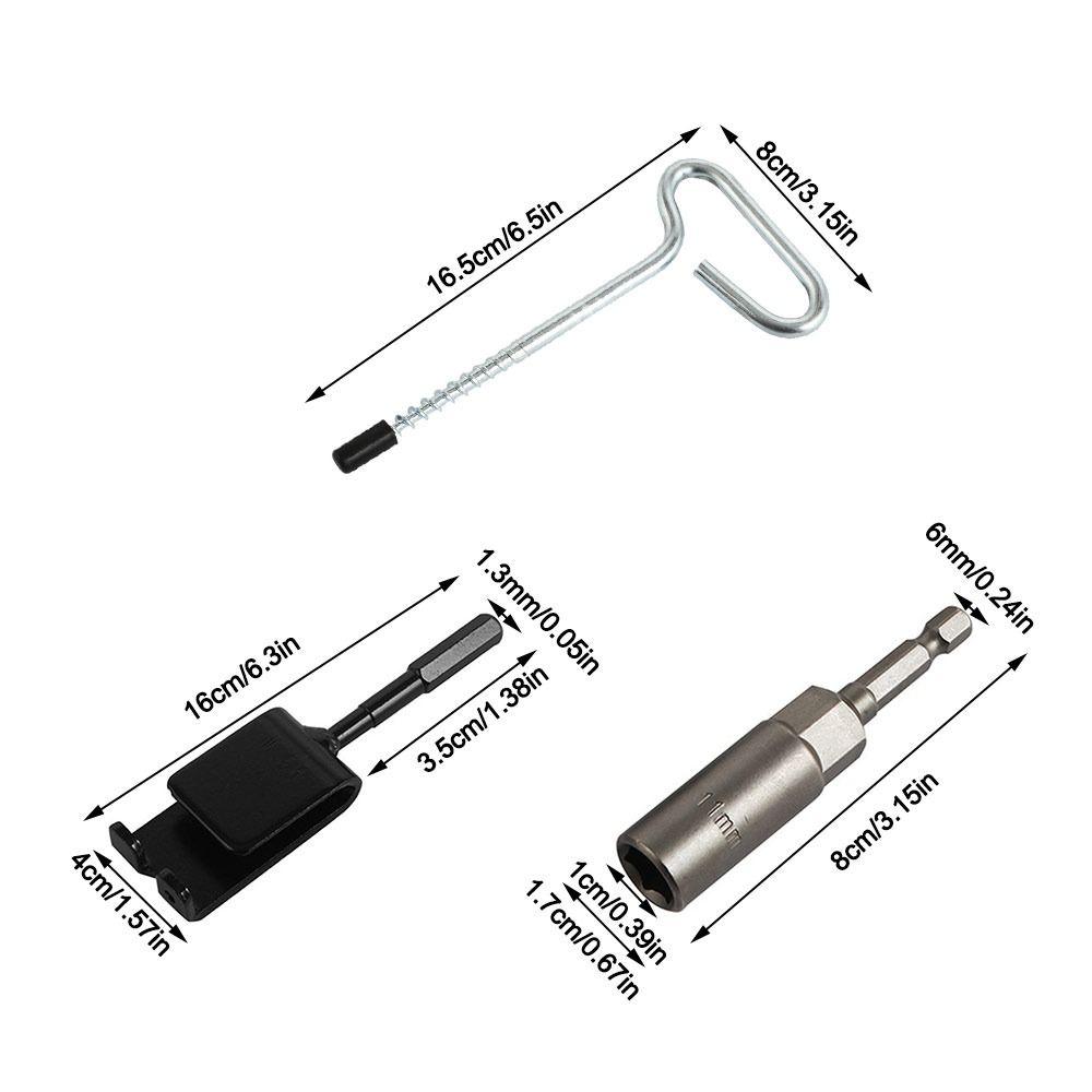 Quick Setup Ice Anchor Drill Adapter Anti-Rust Durable Power Drill Chuck Heavy Duty Ice Fishing Tent Stakes