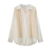 Large size women's lazy shawl shirt set 2026 spring new Korean atmosphere top 144125